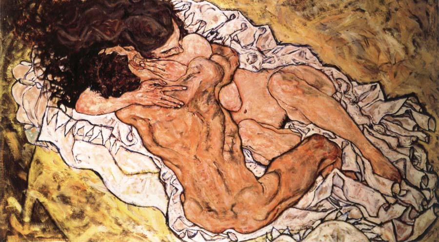 Egon Schiele the embrace